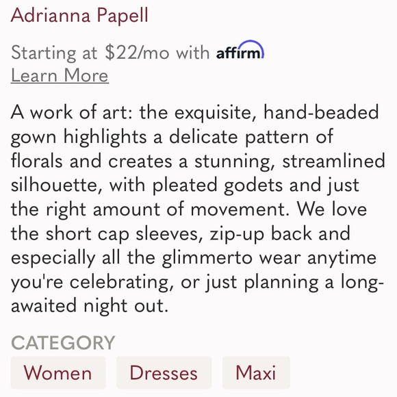 Adrianna Papell beaded short sleeve pink floral gown - Picture 13 of 15